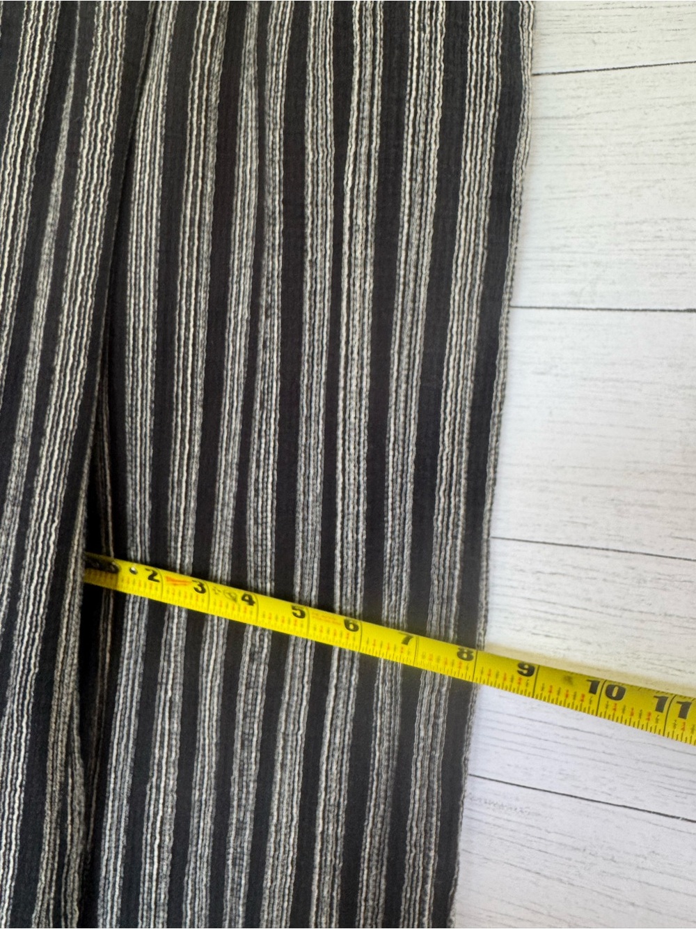 Billabong New Waves Stripe Wide Leg Pants Size Small Smocked Cotton Travel - Picture 12 of 15